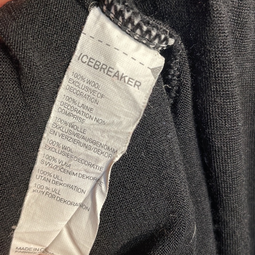 Icebreaker 100% wool dress, L, black - Picture 3 of 3
